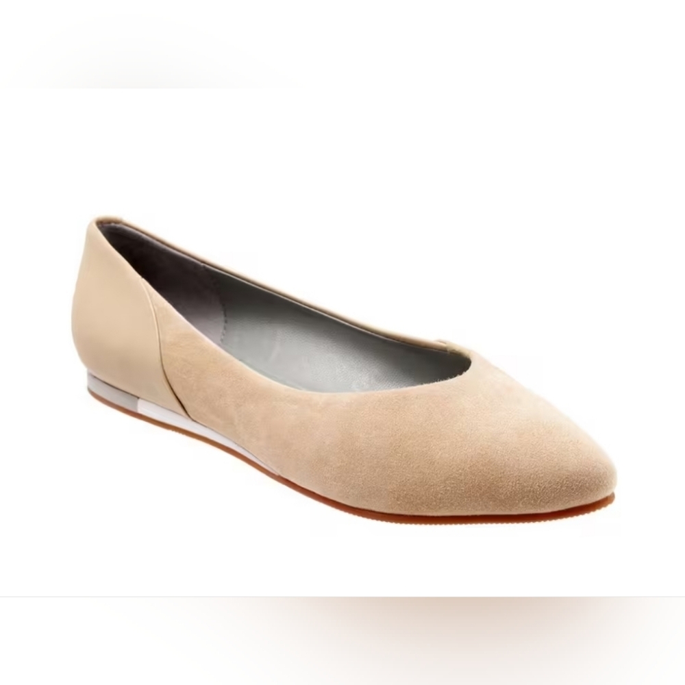 Sava Softwalk Lea, Sand Suede Ballet Flats | US 6.5 / 7